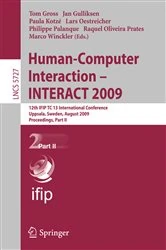 Book cover of Human-Computer Interaction - INTERACT 2009 by Tom Gross