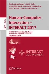Book cover of Human-Computer Interaction - INTERACT 2017 by Regina Bernhaupt