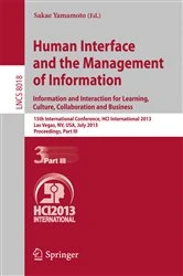 Book cover of Human Interface and the Management of Information by Sakae Yamamoto