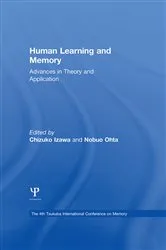Book cover of Human Learning and Memory by Chizuko Izawa
