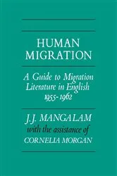 Book cover of Human Migration by J. J. Mangalam