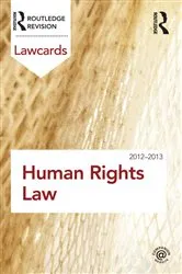 Book cover of Human Rights Lawcards 2012-2013 (4th ed.) by Routledge