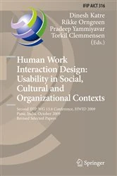 Book cover of Human Work Interaction Design: Usability in Social, Cultural and Organizational Contexts by Dinesh Katre