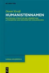 Book cover of Humanistennamen by Daniel Kroiß