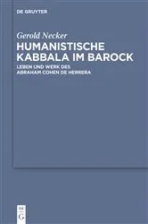 Book cover of Humanistische Kabbala im Barock by Gerold Necker