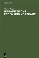 Book cover of Humanistische Reden und Vorträge by Werner Jaeger
