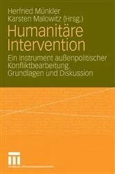 Book cover of Humanitäre Intervention by Herfried Münkler