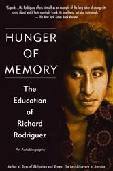 Book cover of Hunger of Memory by Richard Rodriguez