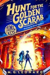 Book cover of Hunt for the Golden Scarab by M. G. Leonard