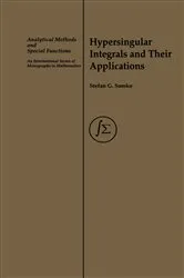 Book cover of Hypersingular Integrals and Their Applications by Stefan Samko