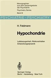 Book cover of Hypochondrie by H. Feldmann