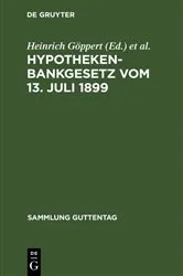 Book cover of Hypothekenbankgesetz vom 13. Juli 1899 (3rd ed.) by Unknown