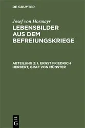 Book cover of I. Ernst Friedrich Herbert, Graf von Münster by Josef von Hormayr