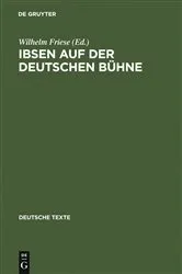 Book cover of Ibsen auf der deutschen Bühne by Wilhelm Friese
