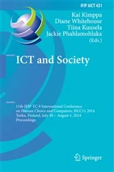 Book cover of ICT and Society by Kai Kimppa