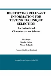 Book cover of Identifying Relevant Information for Testing Technique Selection by Sira Vegas