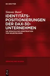 Book cover of Identitätspositionierungen der DAX-30-Unternehmen by Unknown