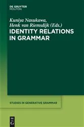 Book cover of Identity Relations in Grammar by Unknown