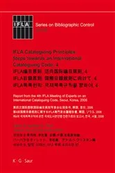 Book cover of IFLA Cataloguing Principles: Steps towards an International Cataloguing Code, 4 by Unknown