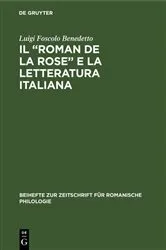 Book cover of Il “Roman de la rose” e la letteratura italiana by Unknown