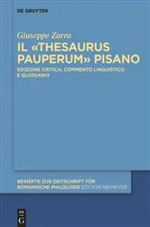Book cover of Il «Thesaurus pauperum» pisano by Unknown