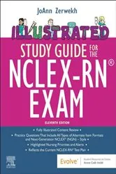 Book cover of Illustrated Study Guide for the NCLEX-RN® Exam EBook (11th ed.) by Zerwekh EdD, MSN, RN, JoAnn