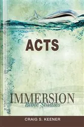 Book cover of Immersion Bible Studies: Acts by Craig S. Keener