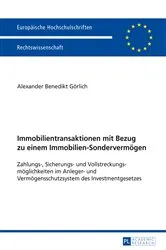 Book cover of Immobilientransaktionen mit Bezug zu einem Immobilien-Sondervermoegen by Unknown