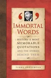 Book cover of Immortal Words by Terry Breverton