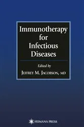 Book cover of Immunotherapy for Infectious Diseases by Jeffrey M. Jacobson