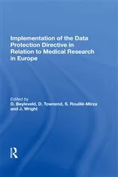 Book cover of Implementation of the Data Protection Directive in Relation to Medical Research in Europe by D. Townend