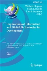 Book cover of Implications of Information and Digital Technologies for Development by Wallace Chigona