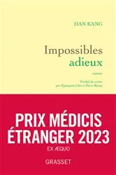 Book cover of Impossibles adieux by Kang Han