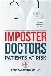 Book cover of Imposter Doctors by Rebekah Bernard