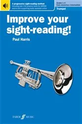 Book cover of Improve your sight-reading! Trumpet Grades 1-5 by Paul Harris