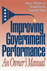 Book cover of Improving Government Performance by John J. DiIulio