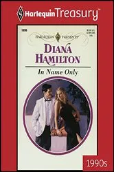 Book cover of IN NAME ONLY by Diana Hamilton