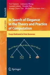 Book cover of In Search of Elegance in the Theory and Practice of Computation by Val Tannen