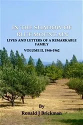 Book cover of IN THE SHADOW OF BLUE MOUNTAIN by Ronald J Brickman