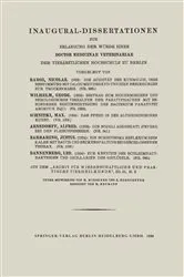 Book cover of Inaugural-Dissertationen zur Erlangung der Würde eines Doctor Medicinae Veterinariae der Tierärztlichen Hochschule zu Berlin by Nicolae Radoi