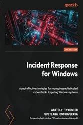 Book cover of Incident Response for Windows by Anatoly Tykushin