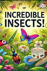 Book cover of Incredible Insects! 10,000 Astonishing, Bizarre, and Mind-Blowing Fun Facts About Bugs, Beetles, and Everything That Creeps and Crawls by Shmuel Levi
