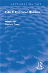 Book cover of Index to the London Magazine by Frank P. Riga