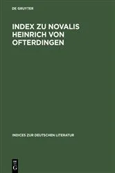 Book cover of Index zu Novalis Heinrich von Ofterdingen by Helmut Schanze