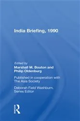 Book cover of India Briefing, 1990 by Unknown