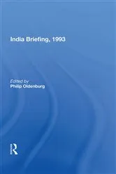 Book cover of India Briefing, 1993 by Philip Oldenburg