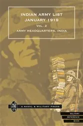 Book cover of Indian Army List January 1919 — Volume 2 by Army Headquarters India