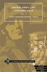 Book cover of Indian Army List January 1919 - Volume 4 by Army Headquarters India