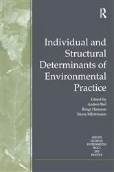 Book cover of Individual and Structural Determinants of Environmental Practice by Bengt Hansson