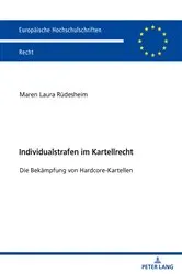 Book cover of Individualstrafen im Kartellrecht by Maren Laura Rüdesheim
